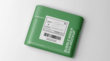 Free Bubble Mailing Bag Mockup 1