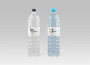 Free Clear Plastic Water Bottle Mockups set
