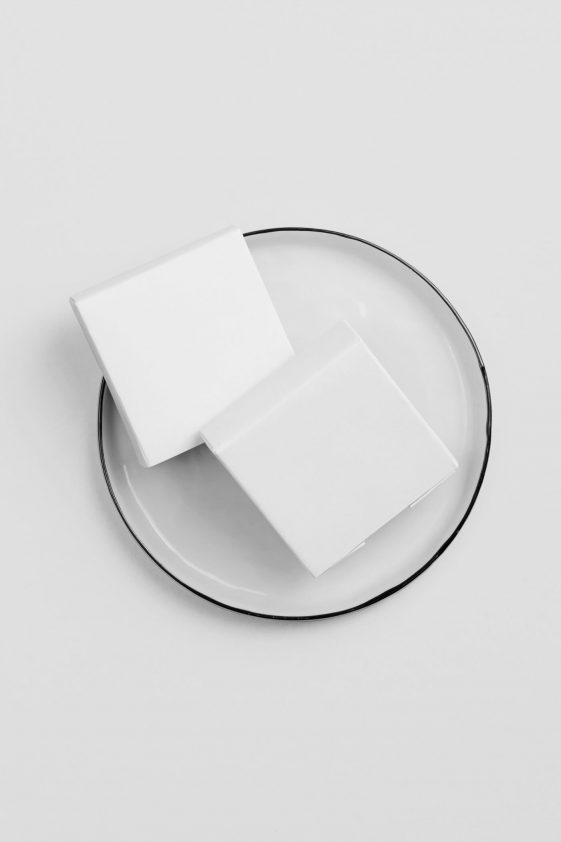 2 Square Boxes Mockup For Soap Packaging Package Mockups