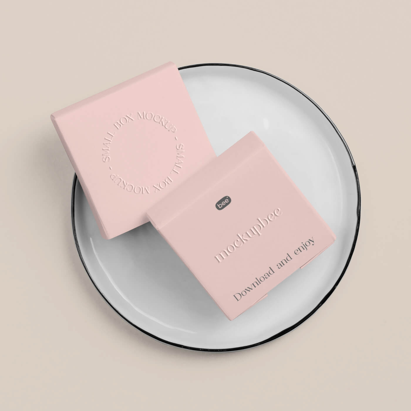 Small Square Box Mockups D