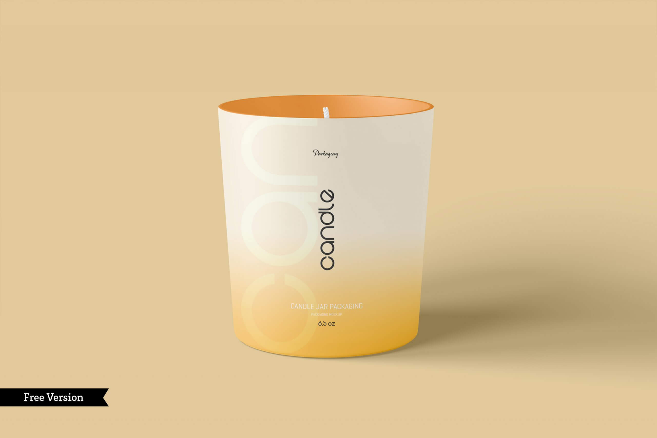 Free Candle Glass Packaging Mockup Set