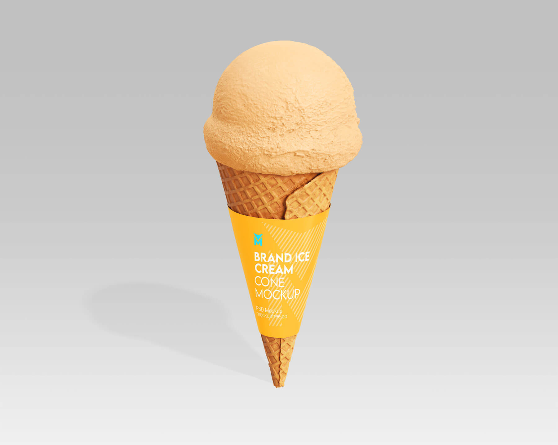 Brand Ice Cream Cone Mockup 01