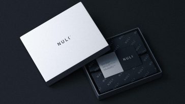 Fabric in a Cardboard Box Packaging Mockup