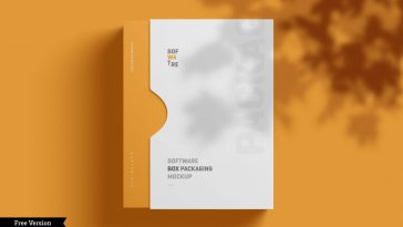 Free Software Box Mockup Slip Case Edition