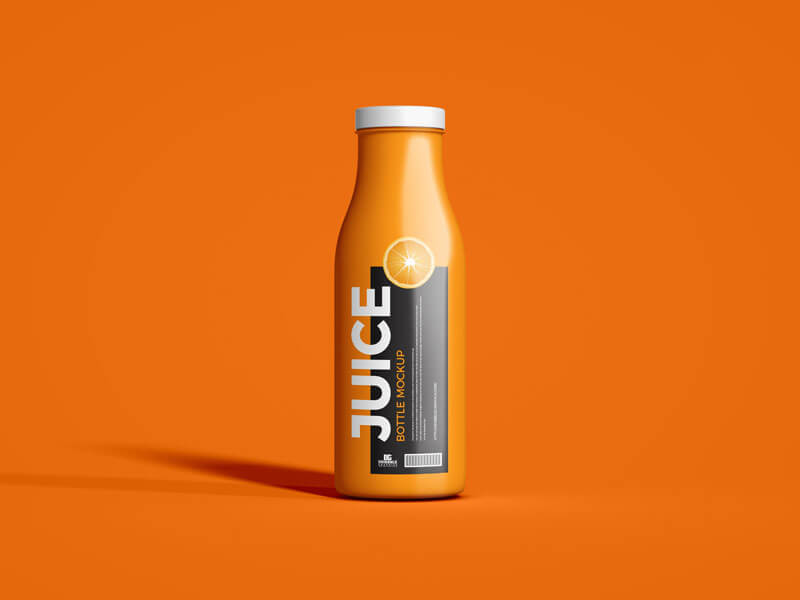 Free StandUp Juice Bottle Mockup 2