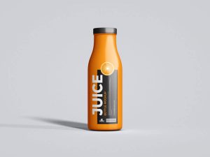 Free StandUp Juice Bottle Mockup