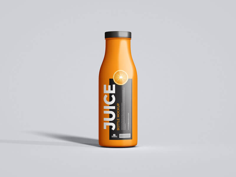 Free StandUp Juice Bottle Mockup