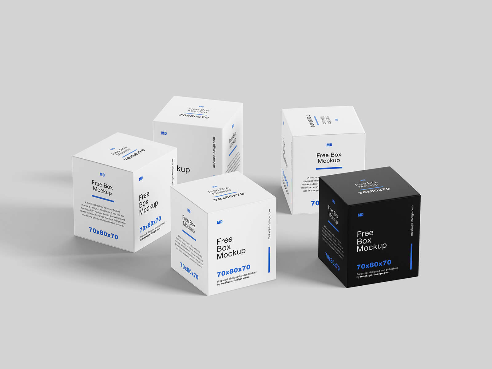 Free Box Mockup 5