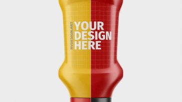 Sauce Plastic Bottle Mockup