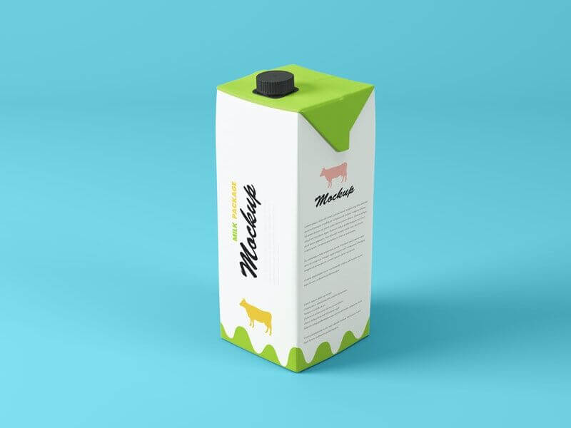 mockup showing one liter tetra drink package