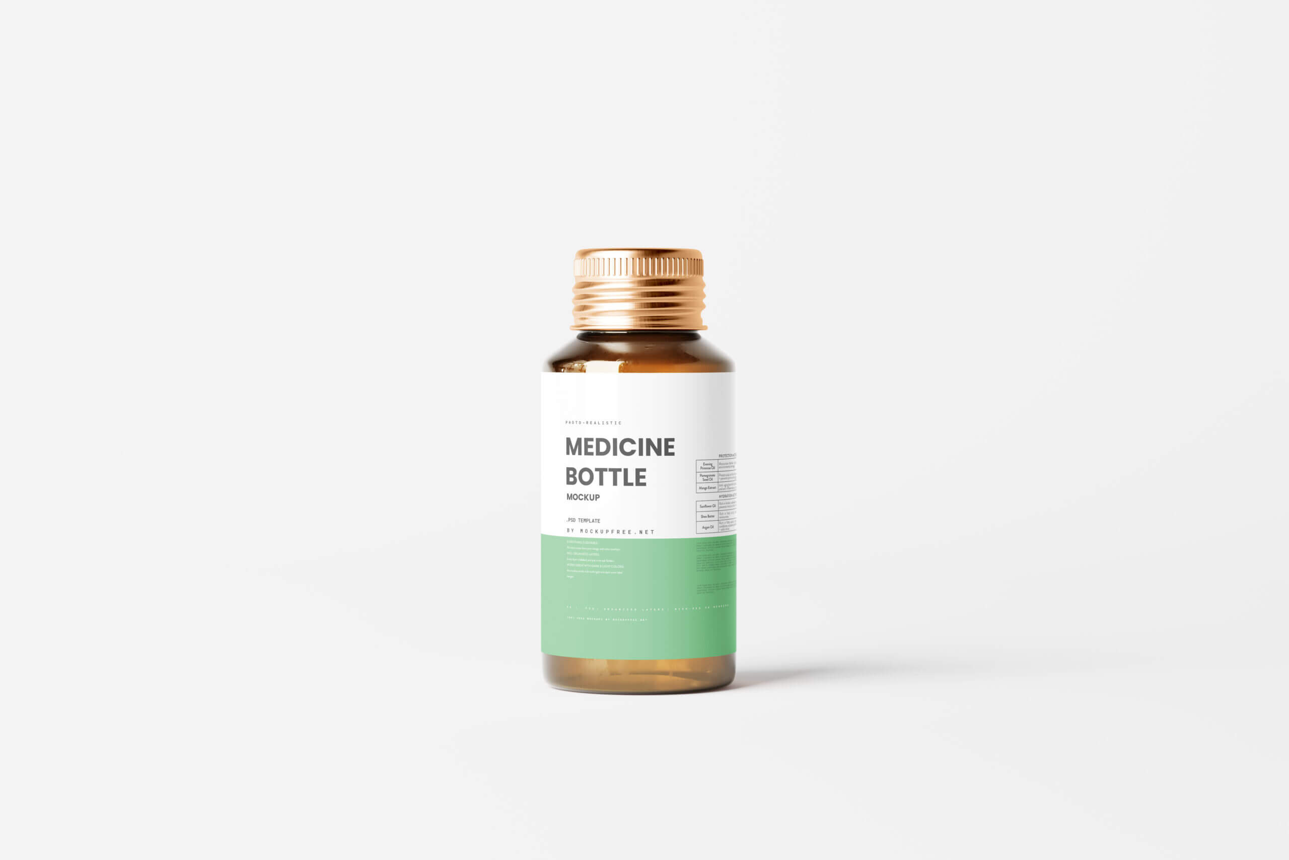 10 Free Amber Medicine Bottle With Box Mockup PSD Files2
