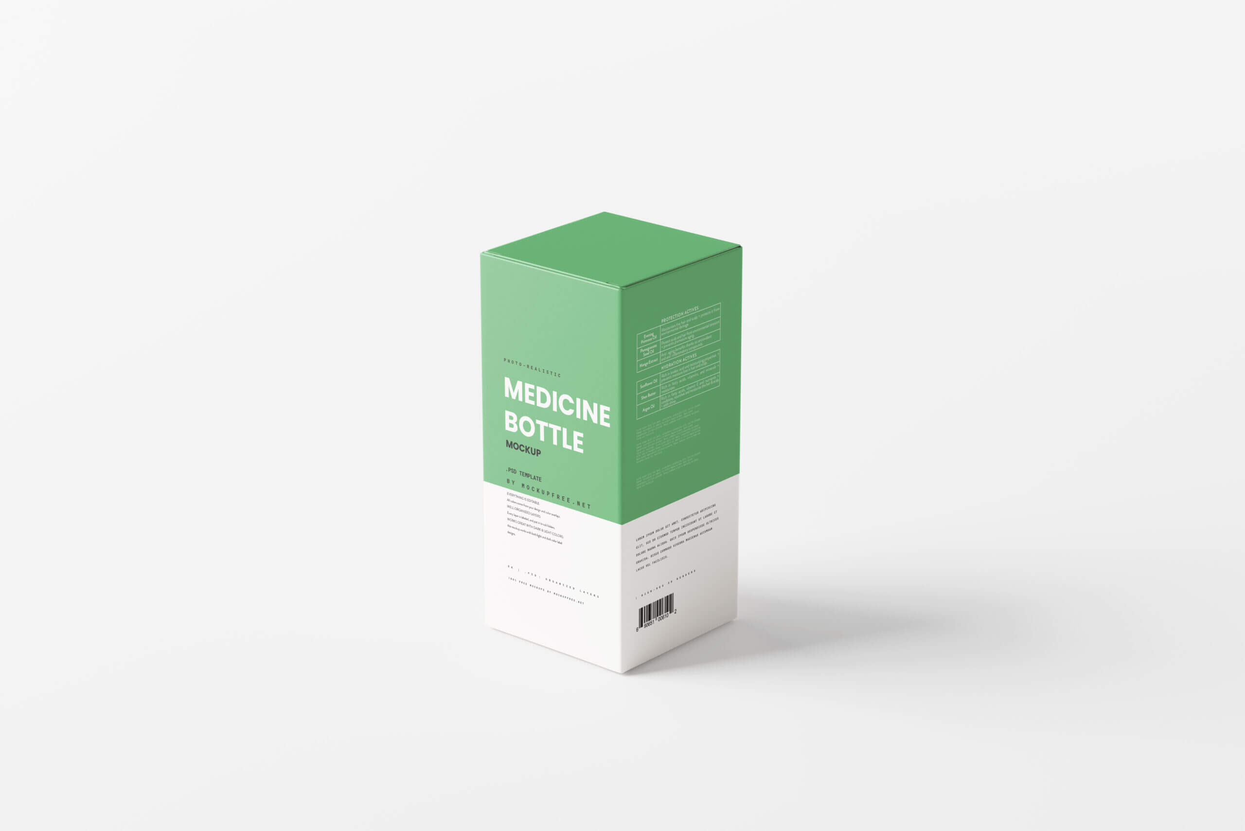 10 Free Amber Medicine Bottle With Box Mockup PSD Files4