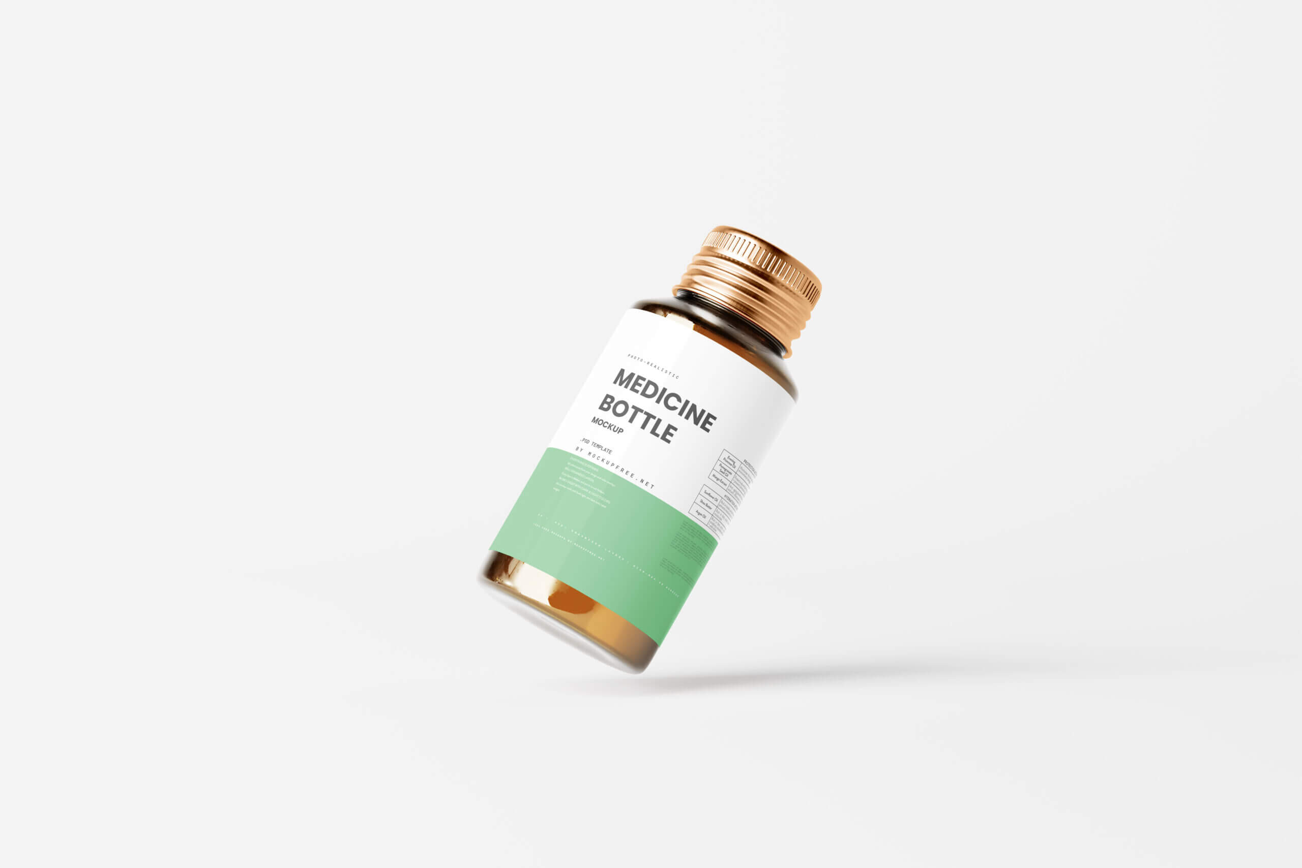10 Free Amber Medicine Bottle With Box Mockup PSD Files6