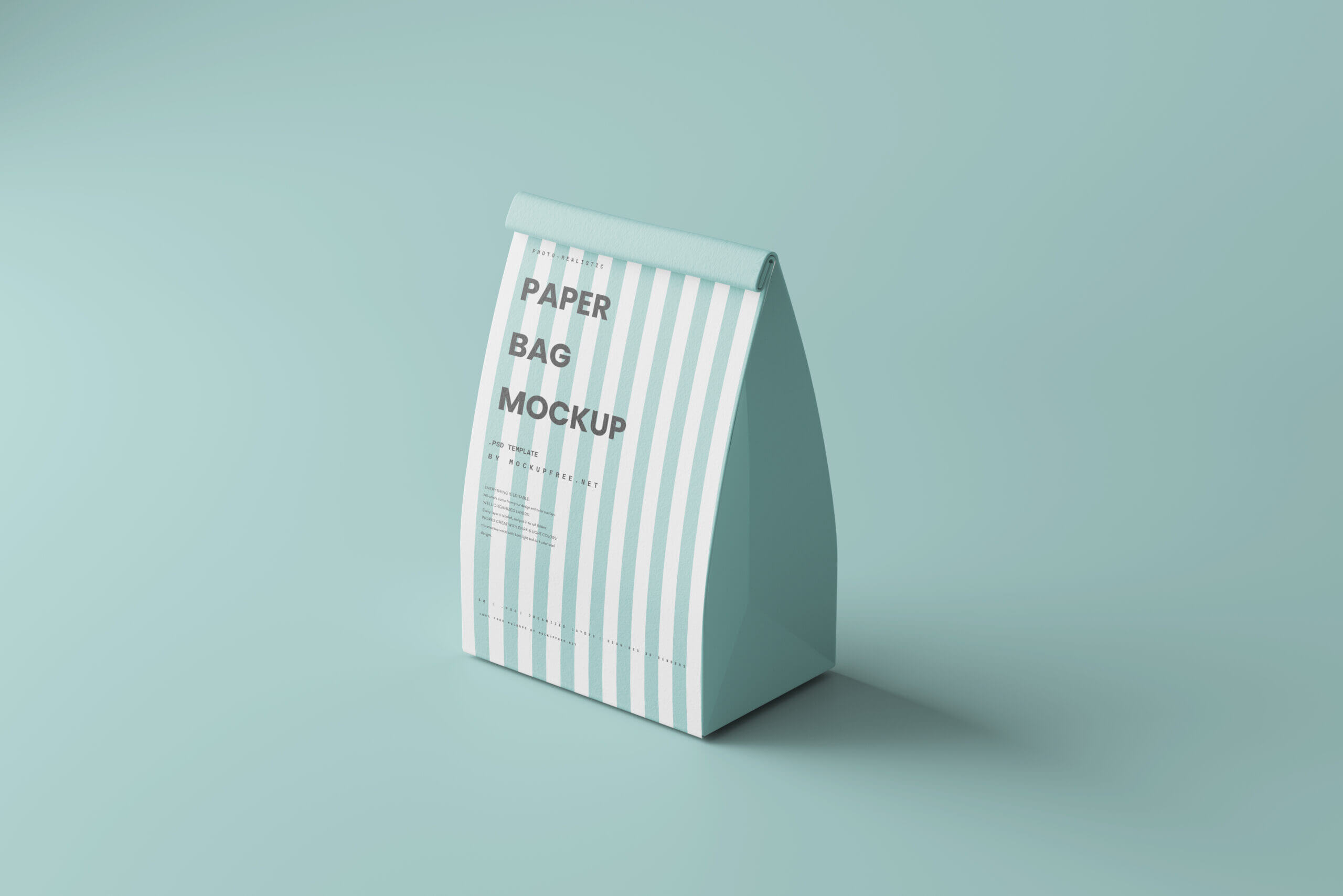 10 Free Disposable Paper Standing Food Bag Mockup PSD Files4