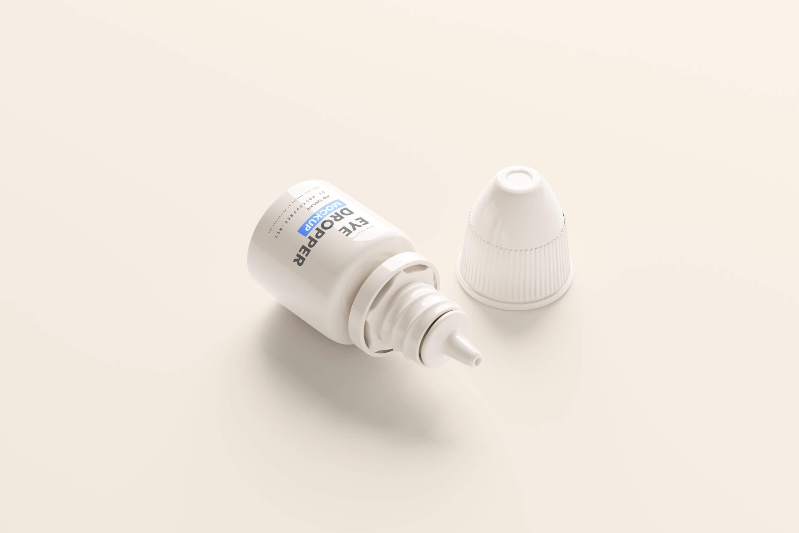 10 Free White Plastic Eye Dropper Bottle Mockup PSD Files 1