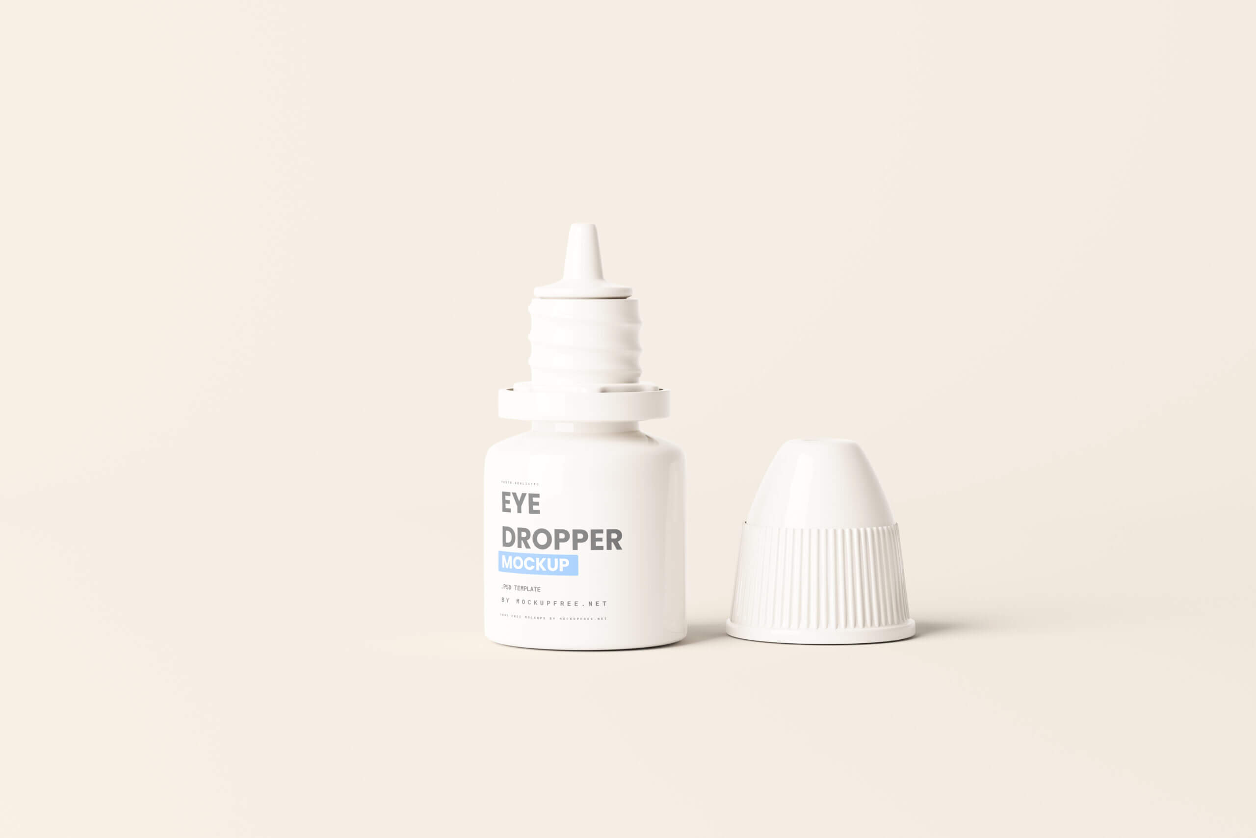 10 Free White Plastic Eye Dropper Bottle Mockup PSD Files 2