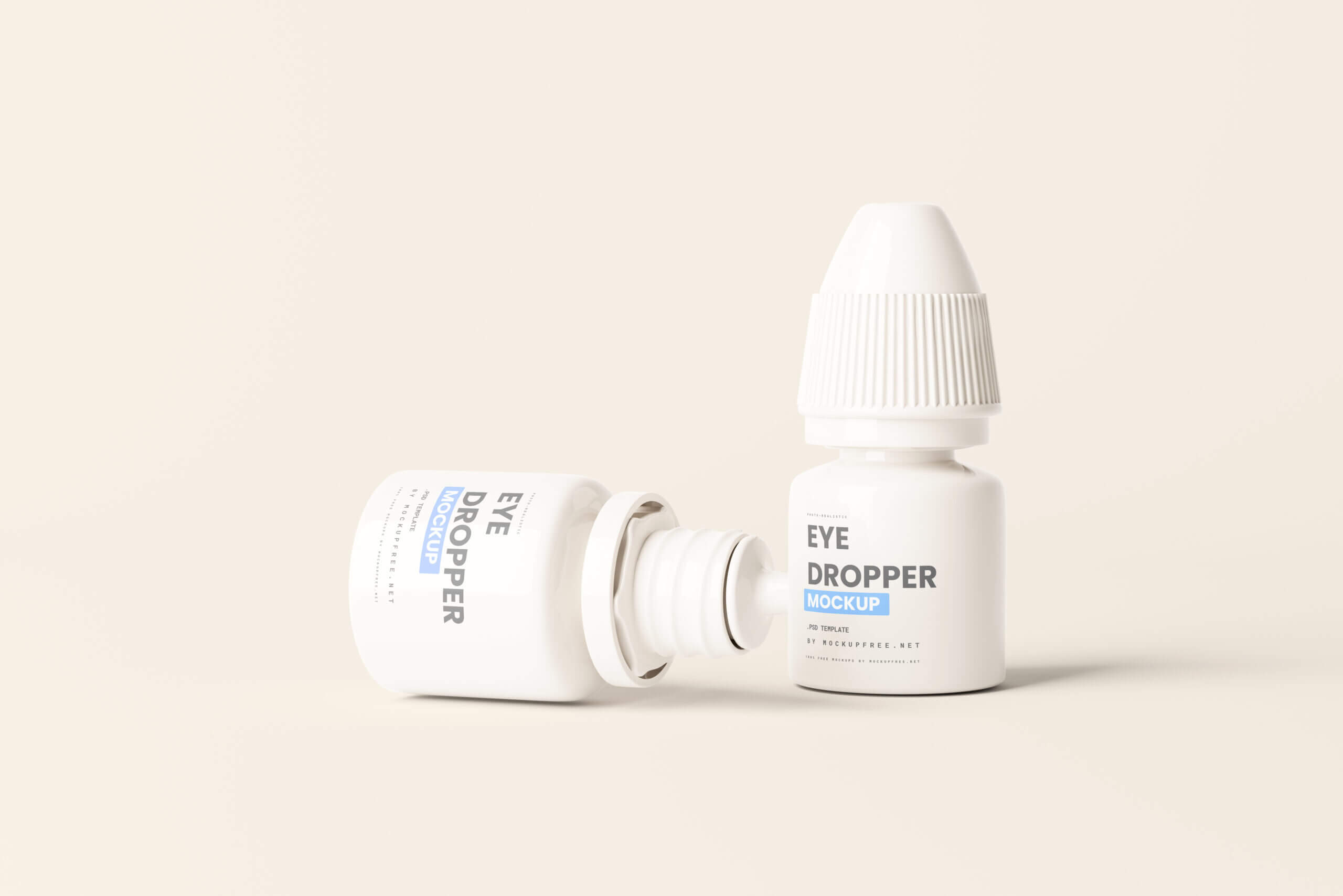 10 Free White Plastic Eye Dropper Bottle Mockup PSD Files 3
