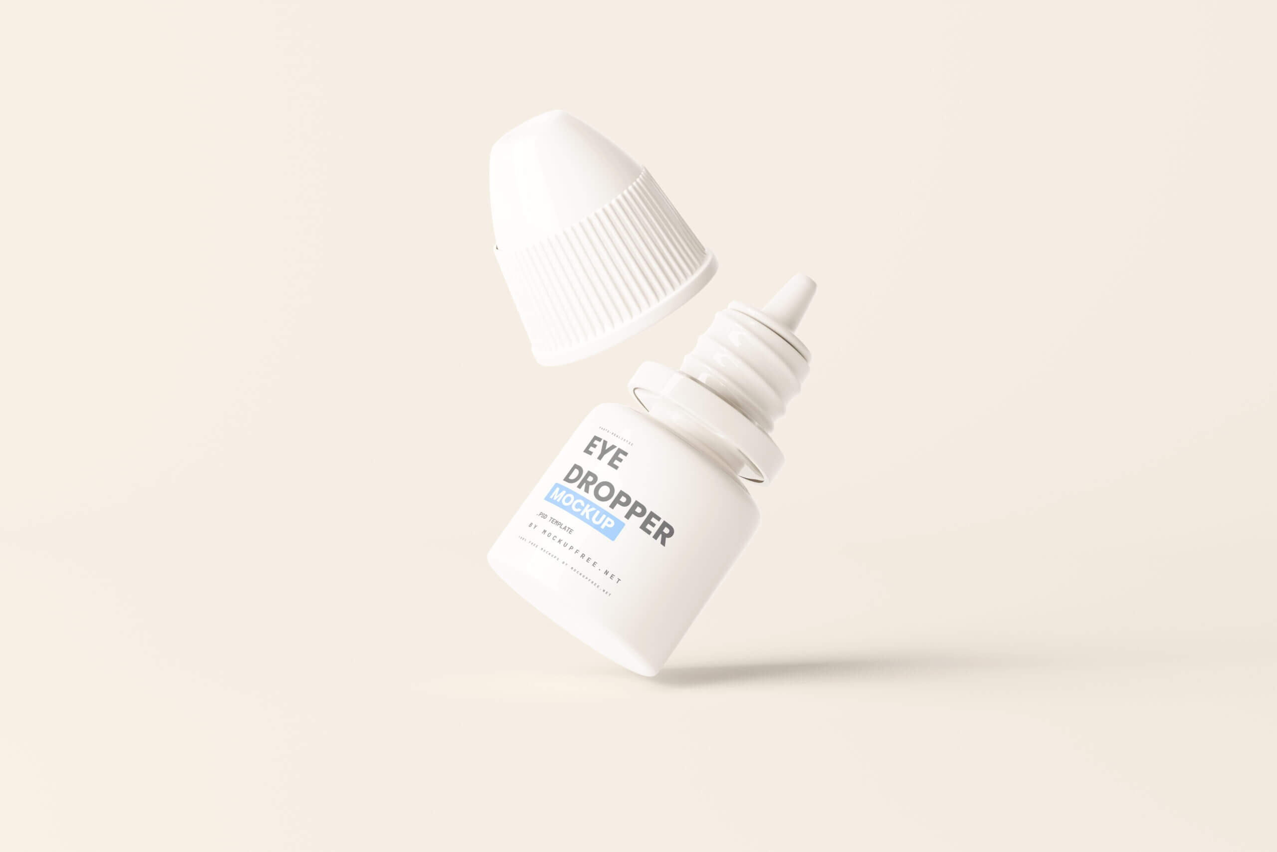 10 Free White Plastic Eye Dropper Bottle Mockup PSD Files 4