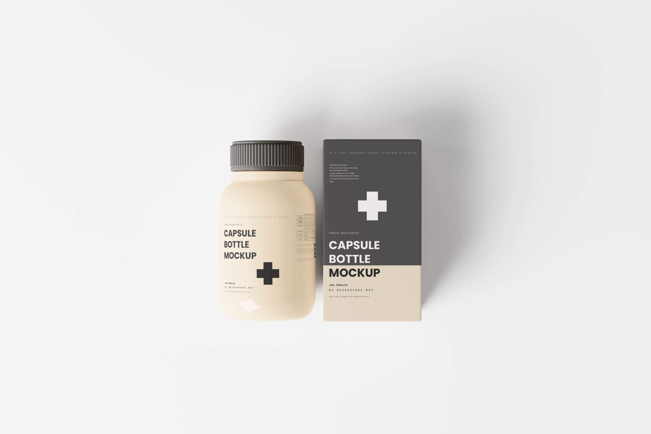 12 Free Pill Capsule Bottle Packaging Box Mockup PSD Files5