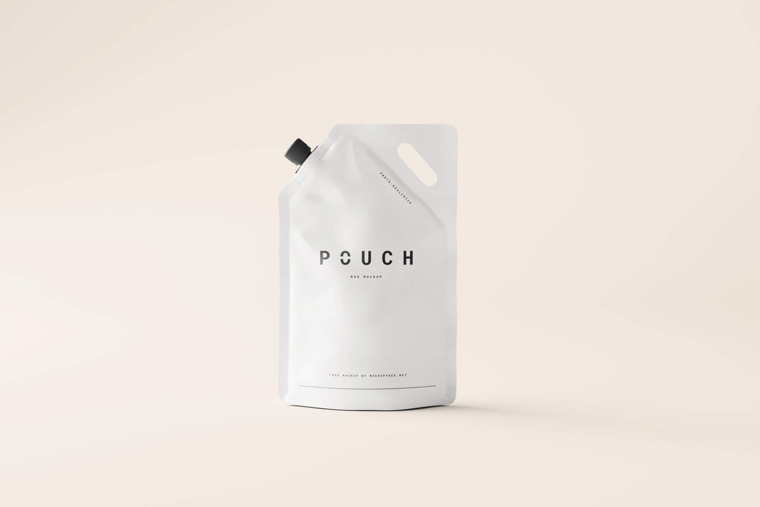 5 Free Stand Up Spouted Doypack Pouch With Handle Mockup PSD Files