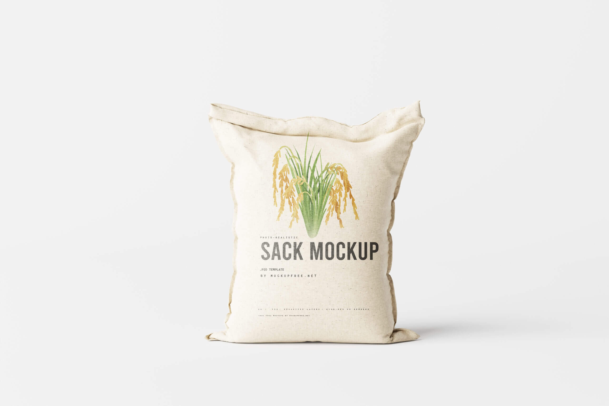 7 Free Rice Wheat Gunny Sack Mockup PSD Files1
