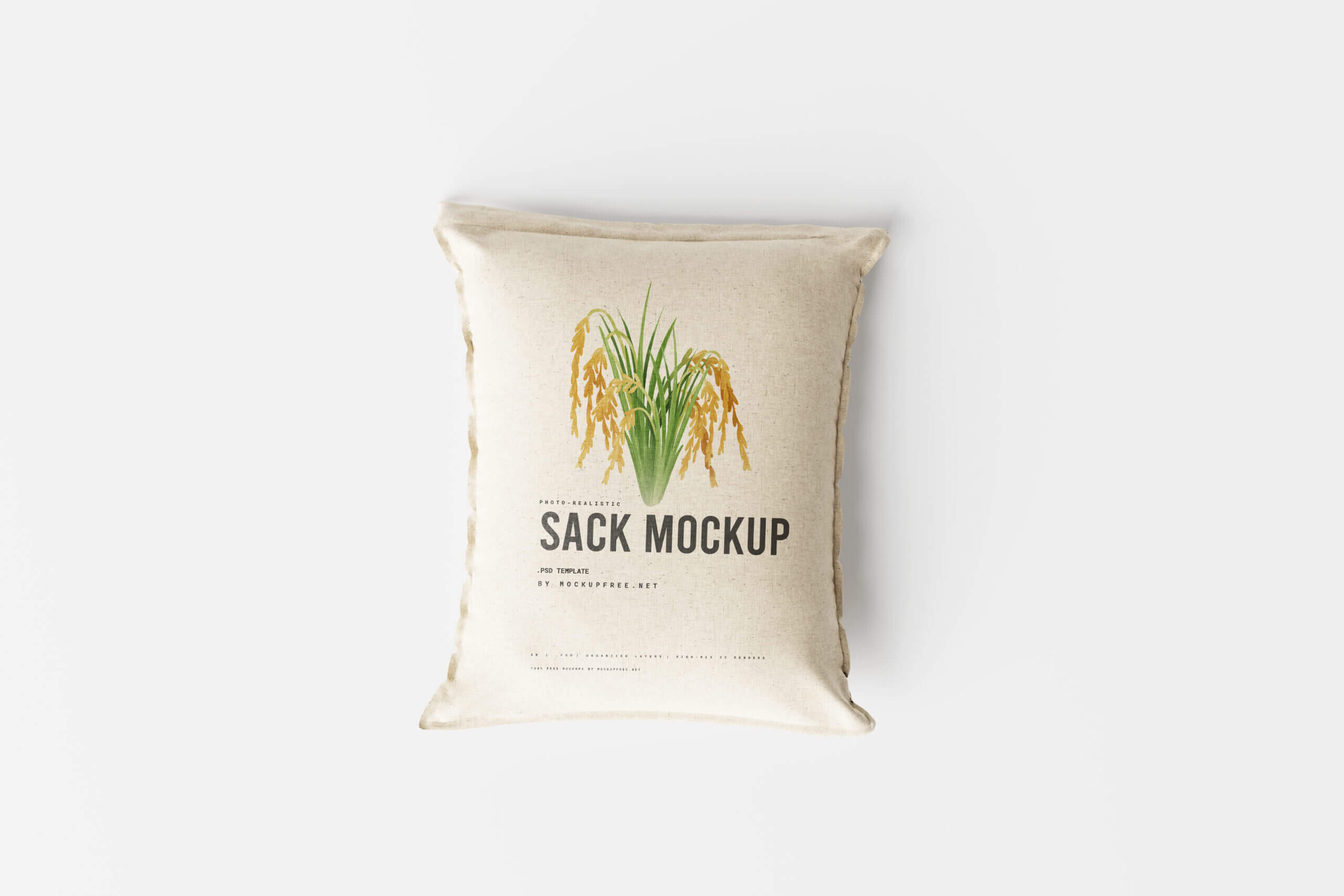 7 Free Rice Wheat Gunny Sack Mockup PSD Files4