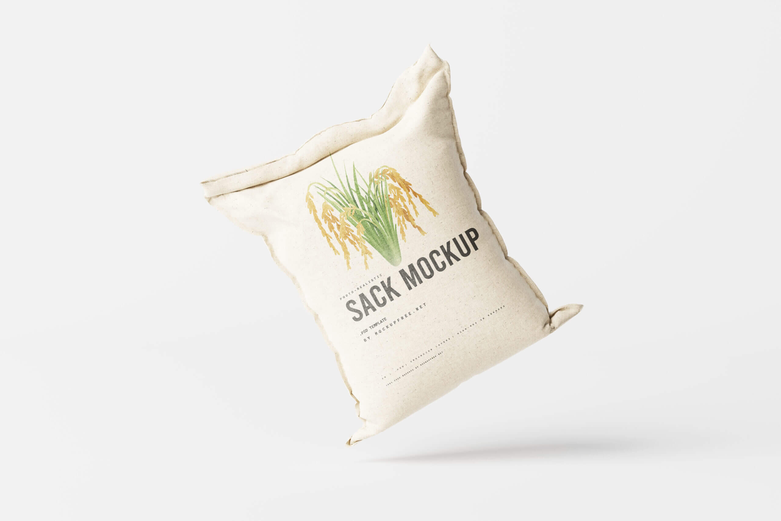 7 Free Rice Wheat Gunny Sack Mockup PSD Files6