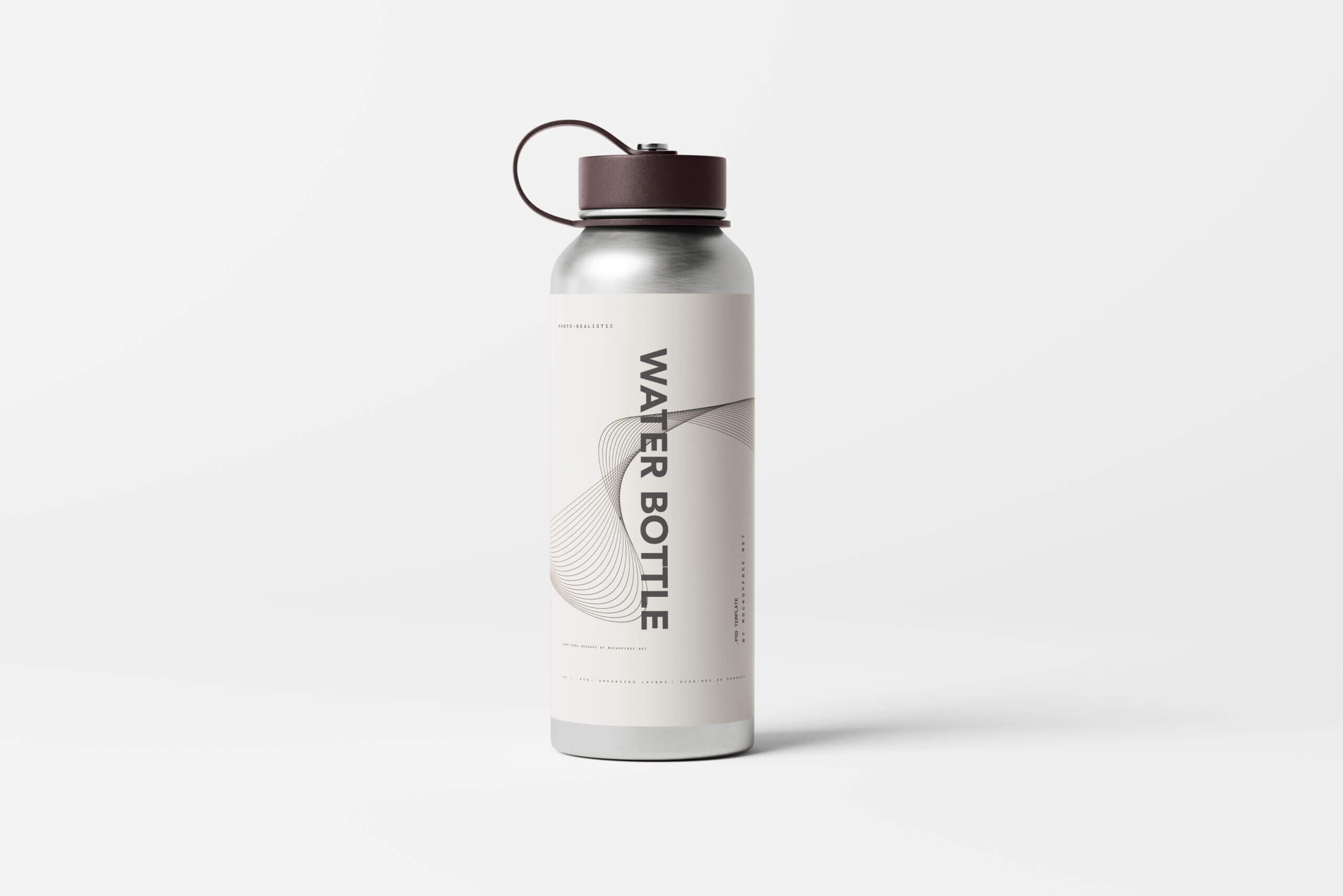 8 Free Aluminum Water Bottle Mockup PSD Files