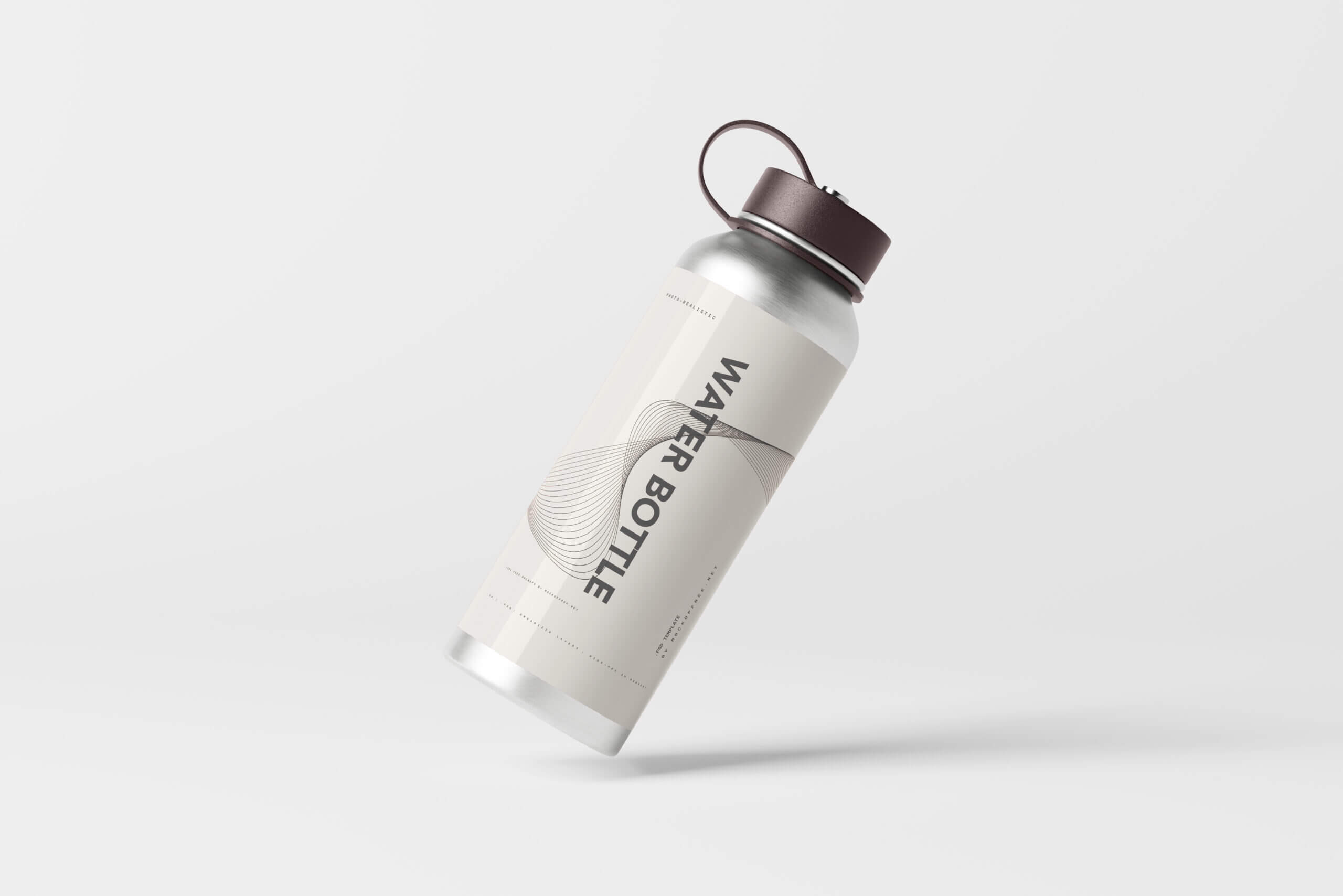 8 Free Aluminum Water Bottle Mockup PSD Files2