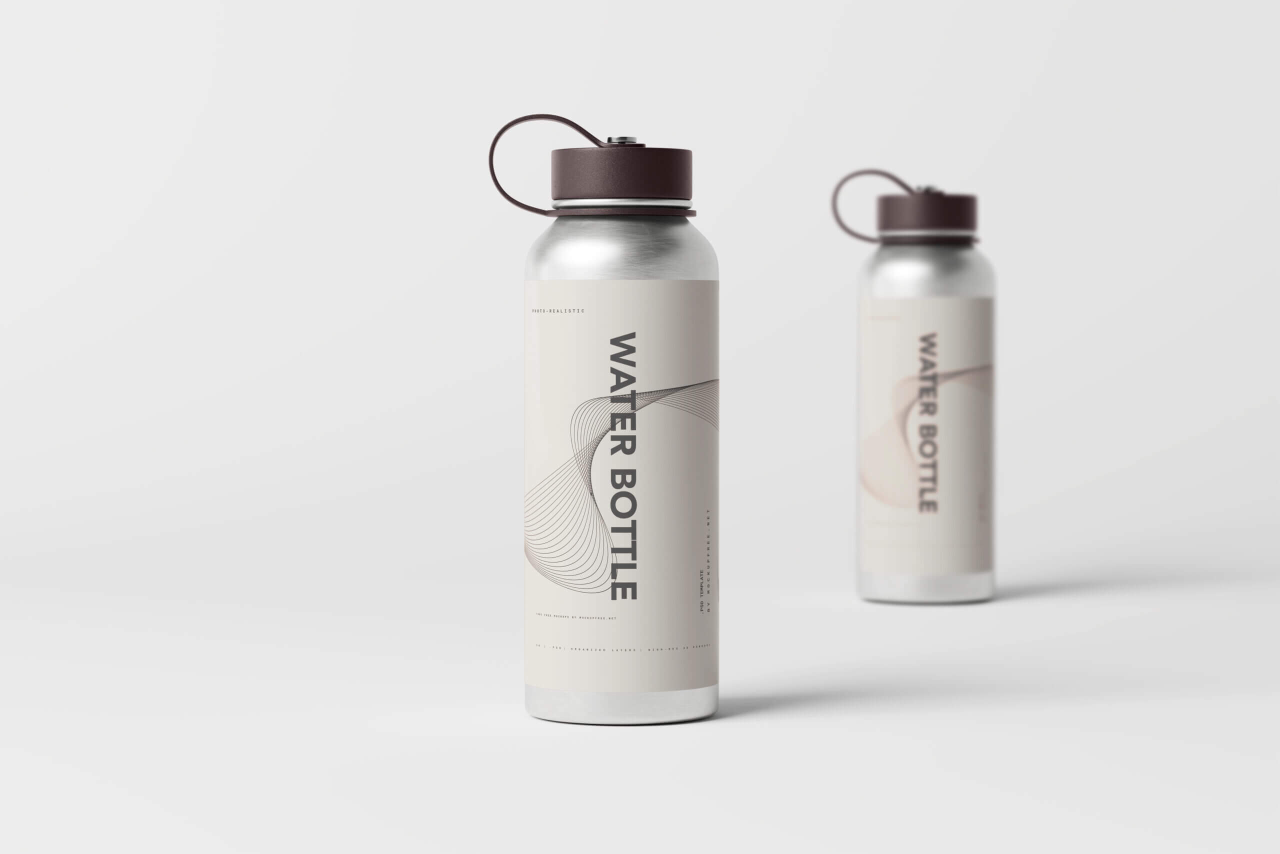 8 Free Aluminum Water Bottle Mockup PSD Files7