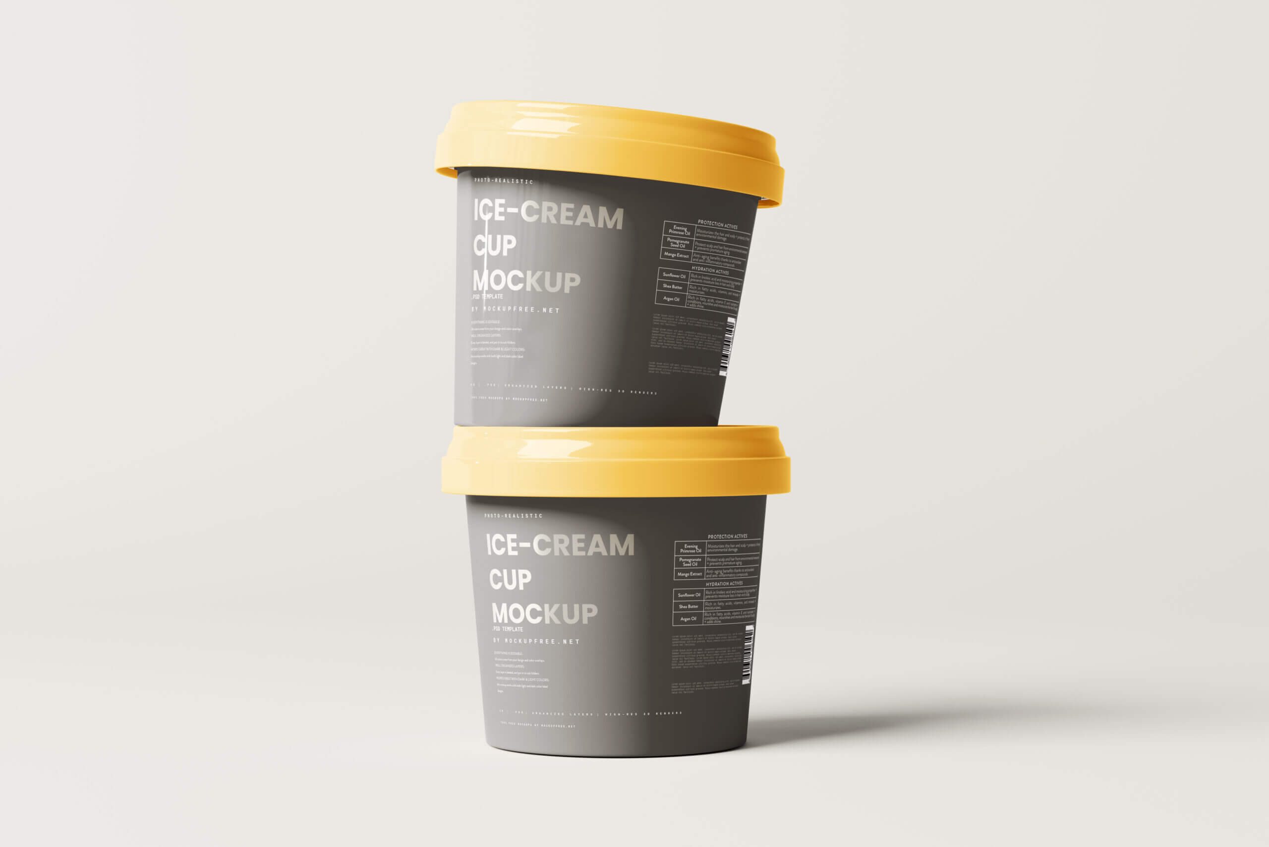 8 Free Glossy Ice Cream Tub Mockup PSD Files3