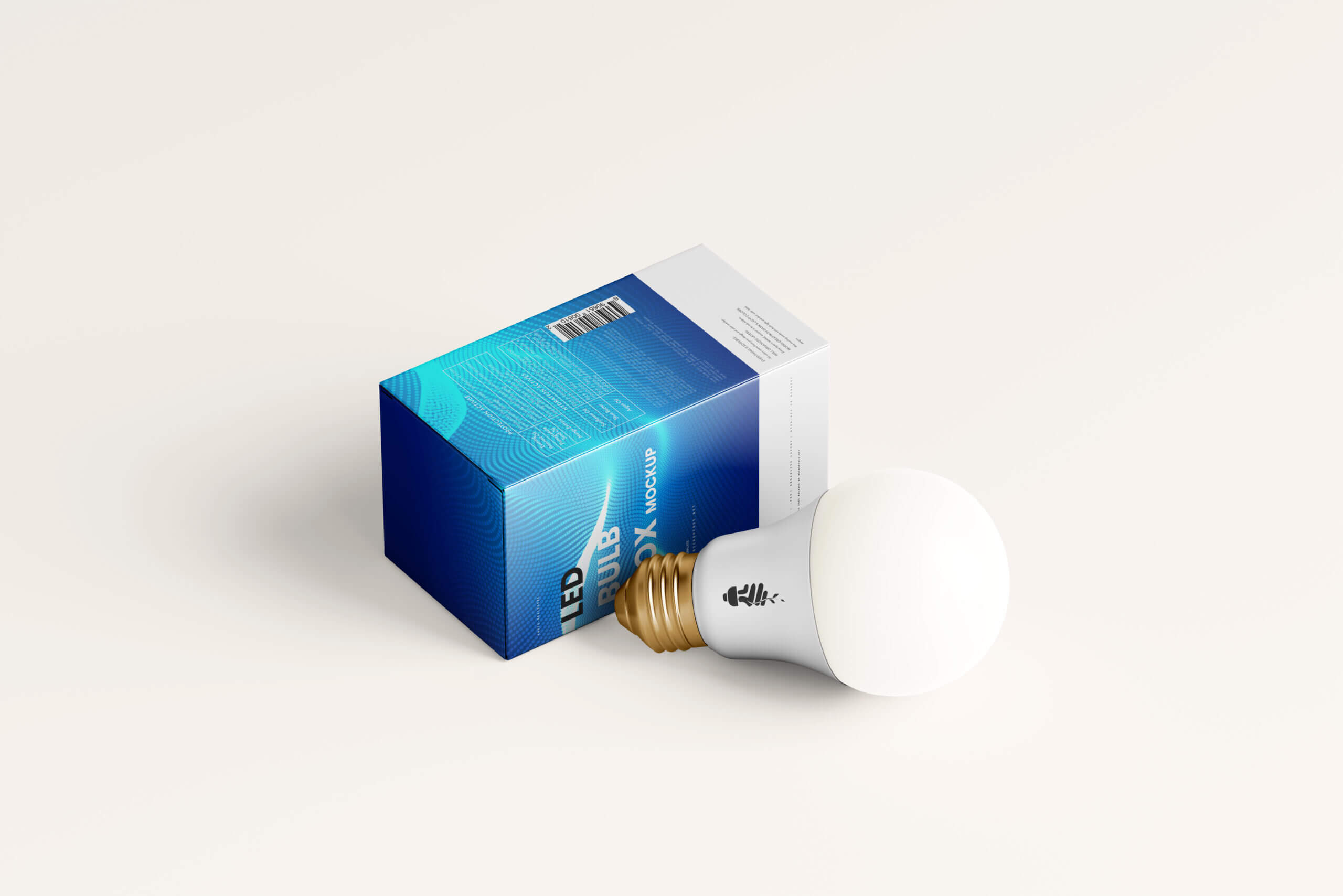 8 Free LED Light Bulb Box Mockup PSD Files6