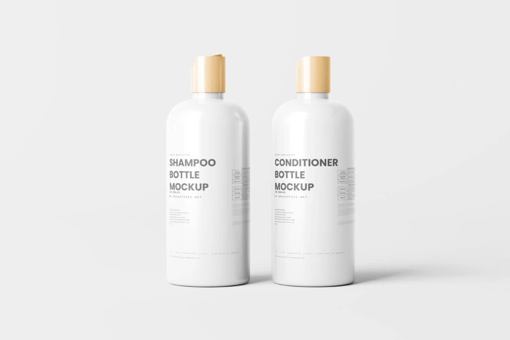 8 Free Shampoo Conditioner Mockup PSD Files 2