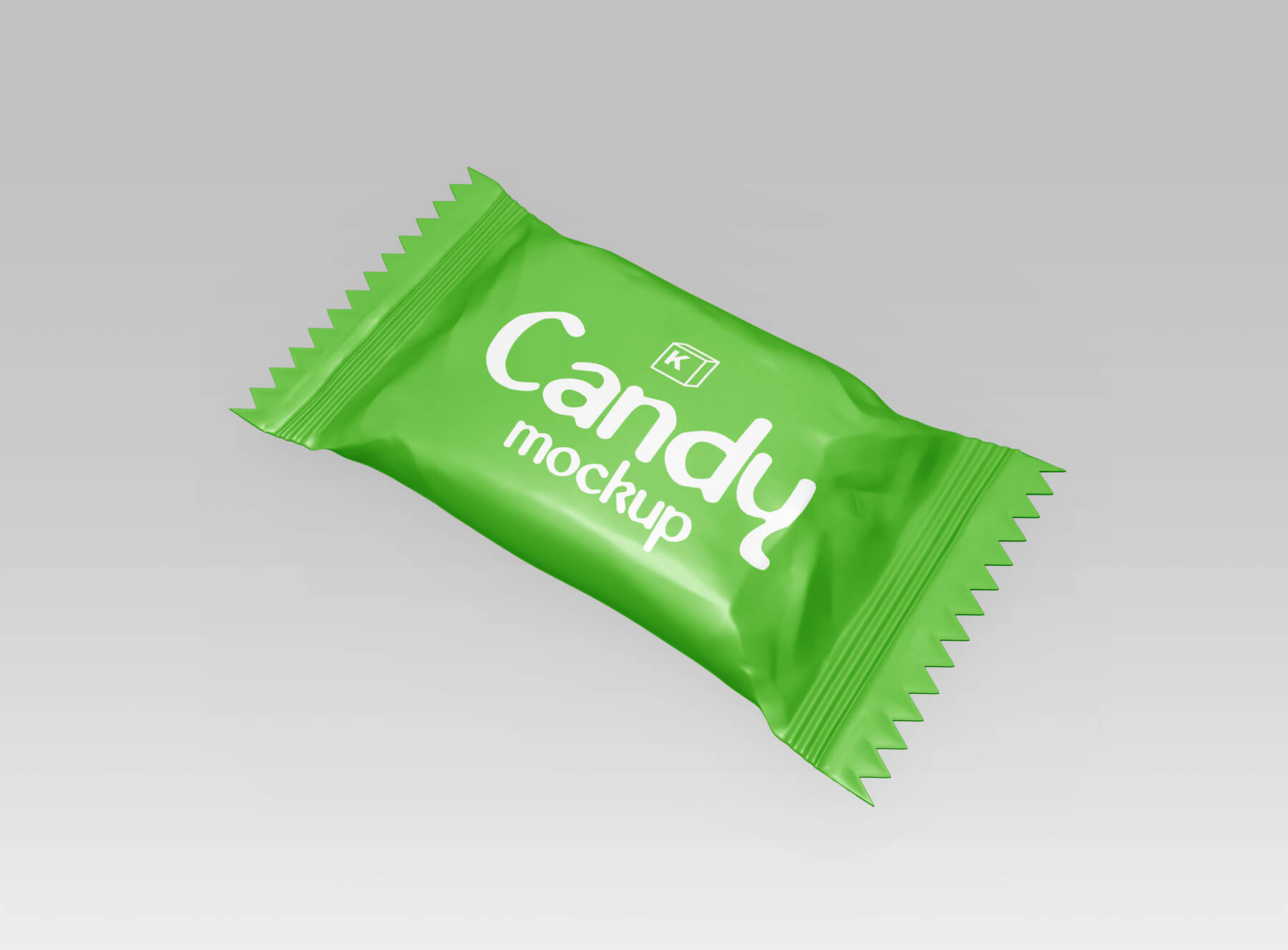 Free Candy Foil Wrap Packet Mockup PSD 03