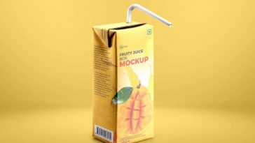 Free Frooti Juice Tetra Package Box MockUp