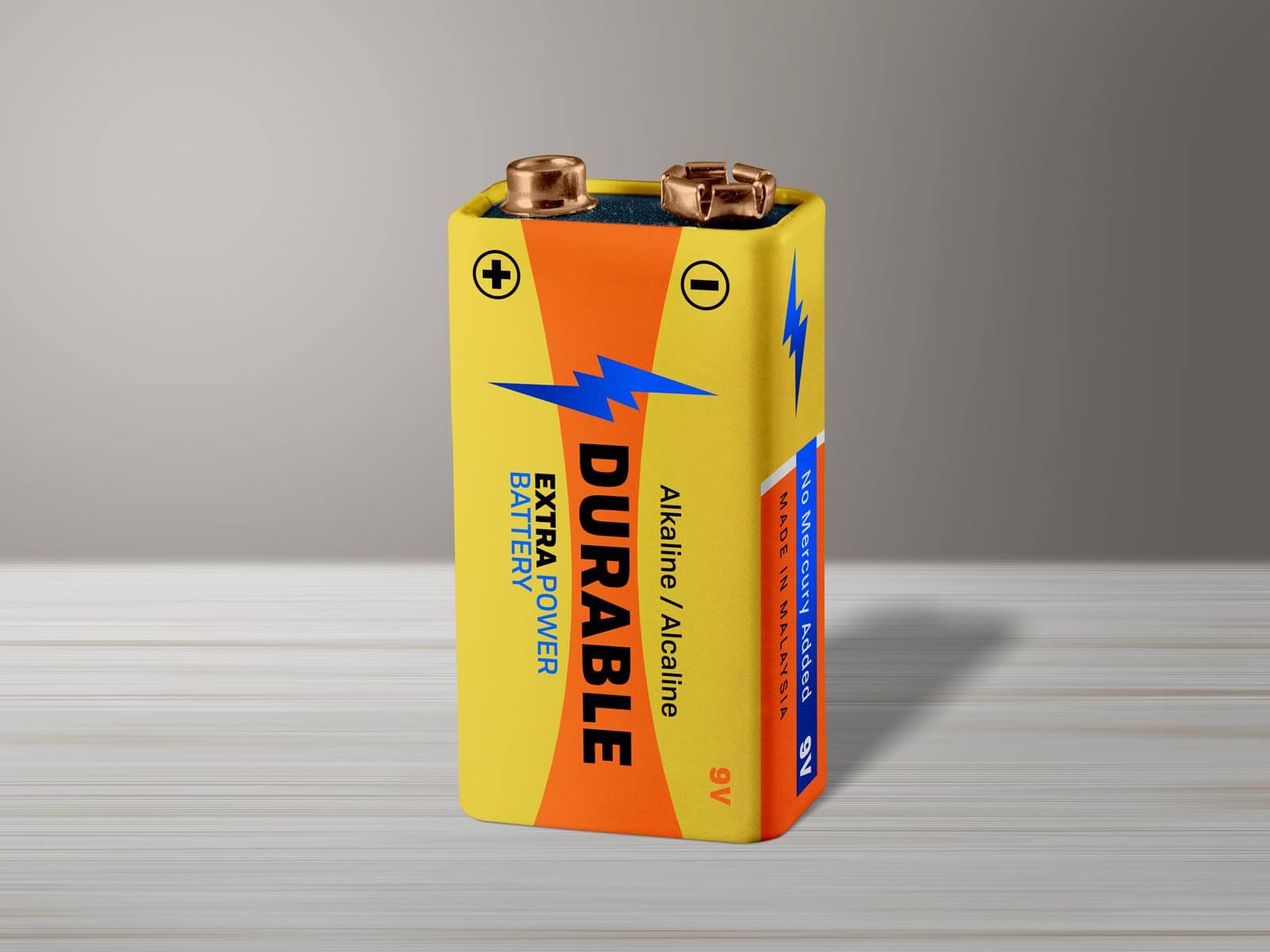 Free Lithium Battery Mockup PSD