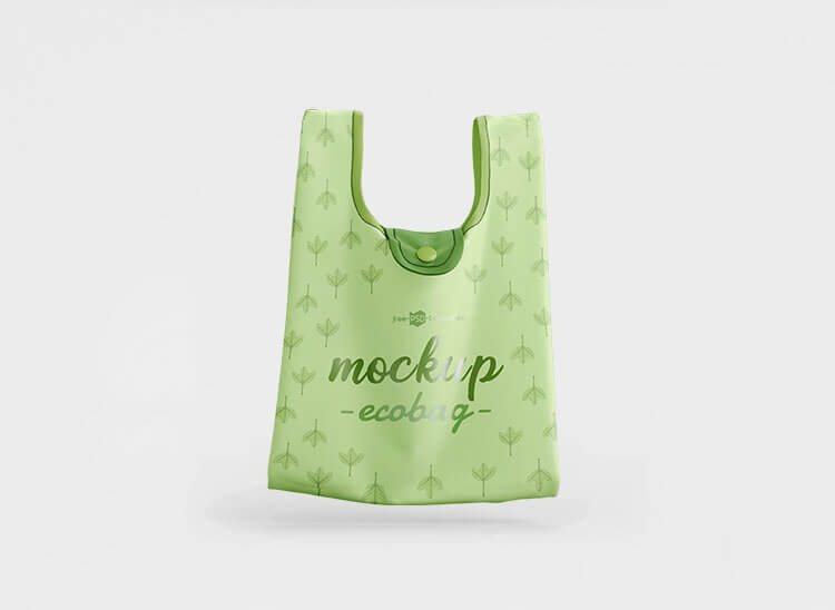 Front View of Two Floating Bag Mockups 2