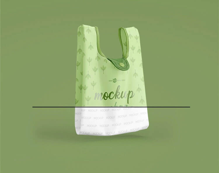 Front View of Two Floating Bag Mockups 3