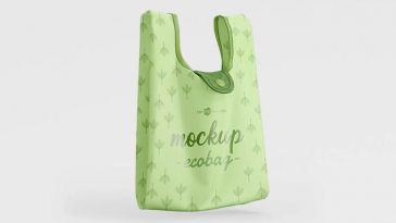 Front View of Two Floating Bag Mockups