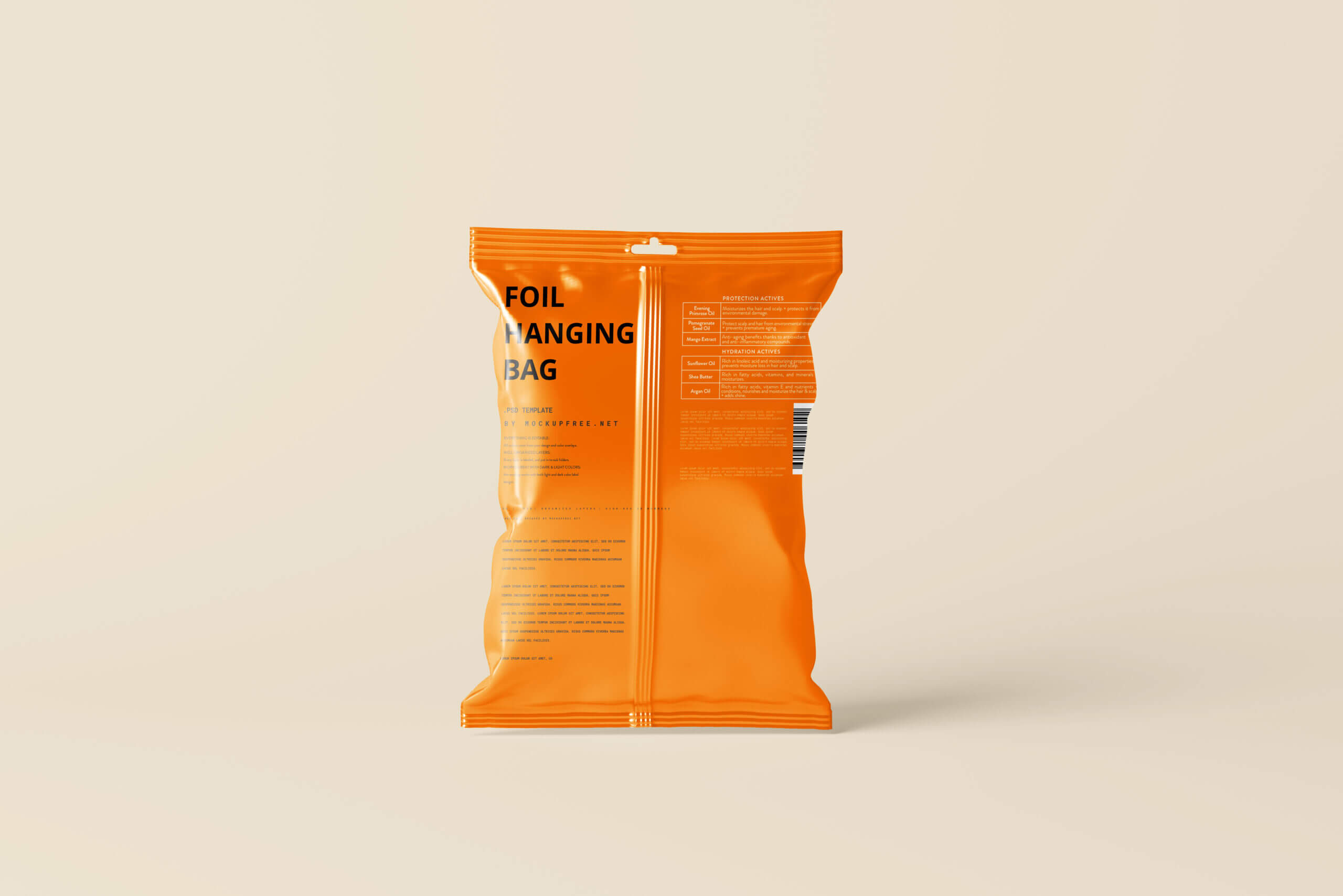 Hanging Snack Bag and Chips Foil Packet Mockups 10 different view3