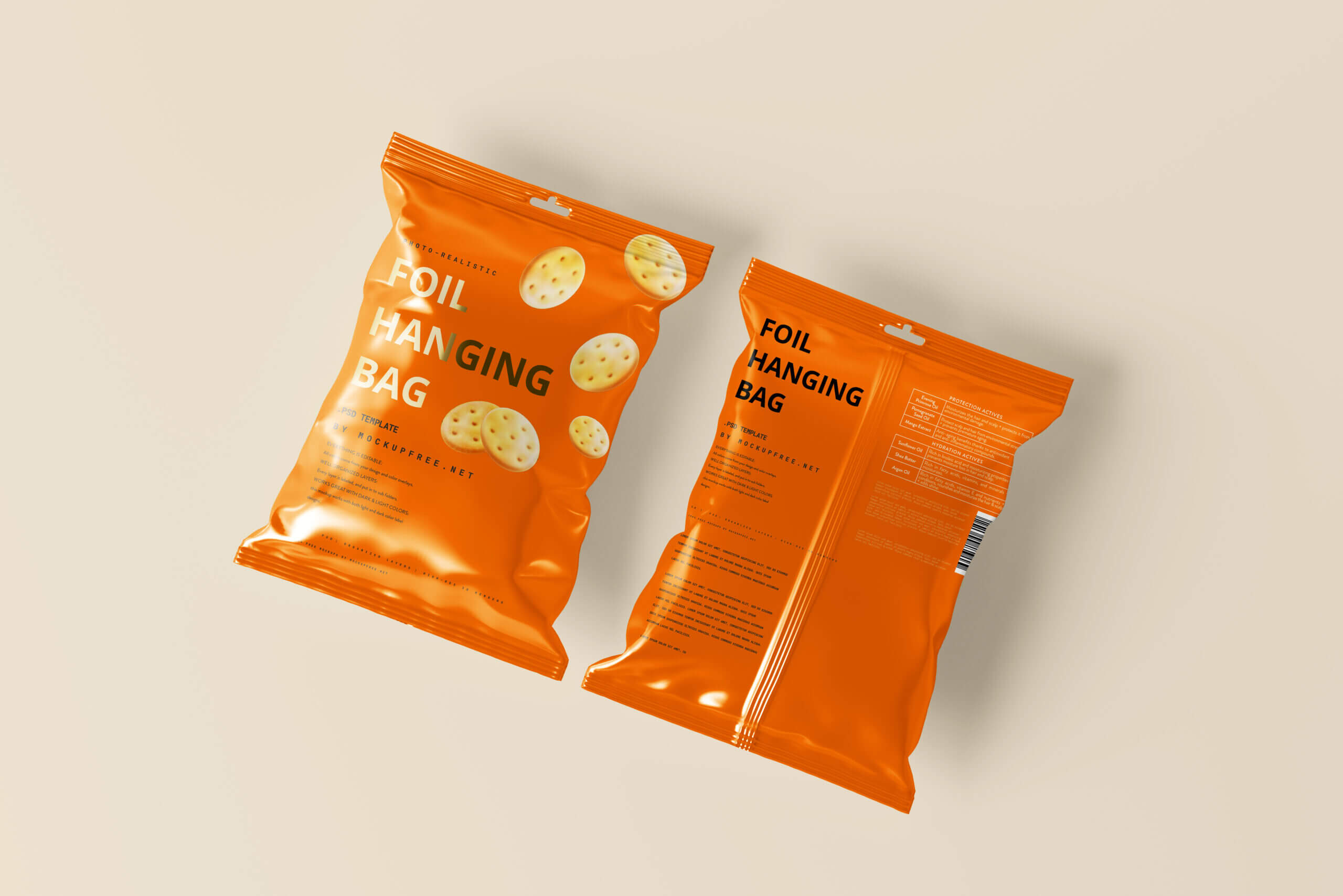 Hanging Snack Bag and Chips Foil Packet Mockups 10 different view8