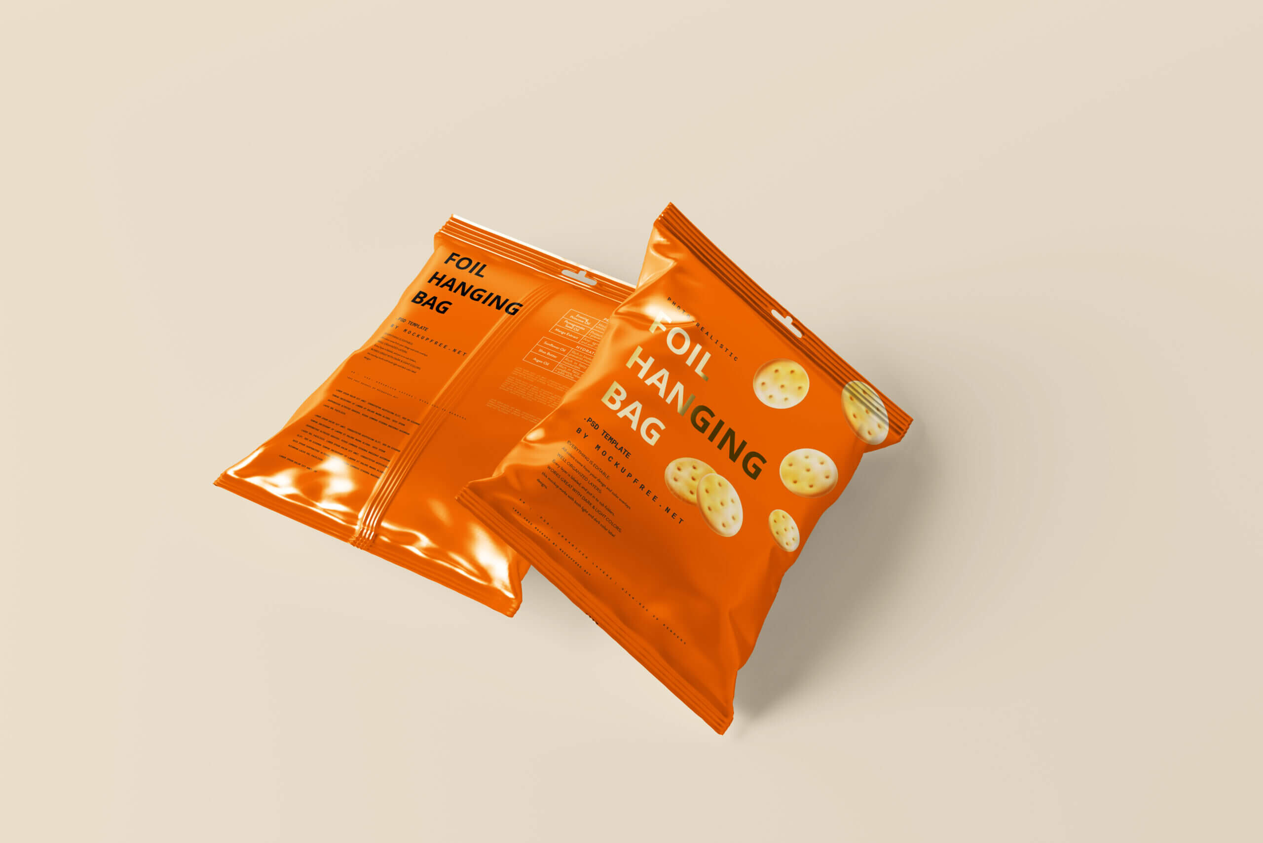 Hanging Snack Bag and Chips Foil Packet Mockups 10 different view9