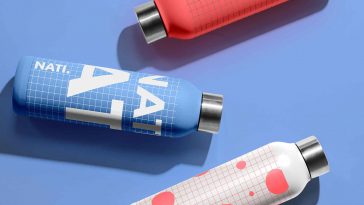 Metal Water Bottles Mockup