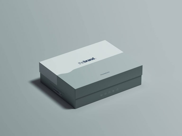 Top Bottom Box Mockup