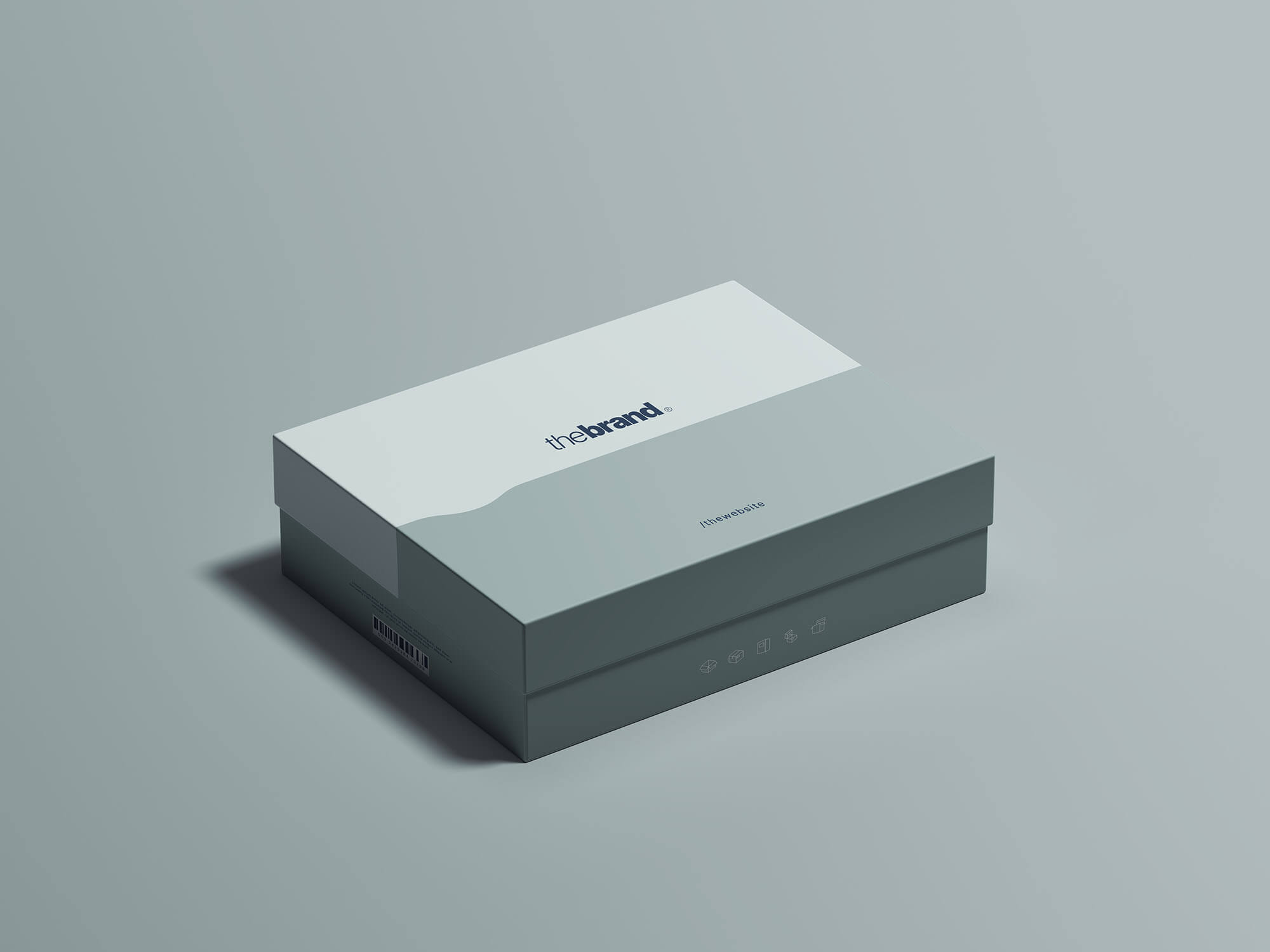 Top Bottom Box Mockup