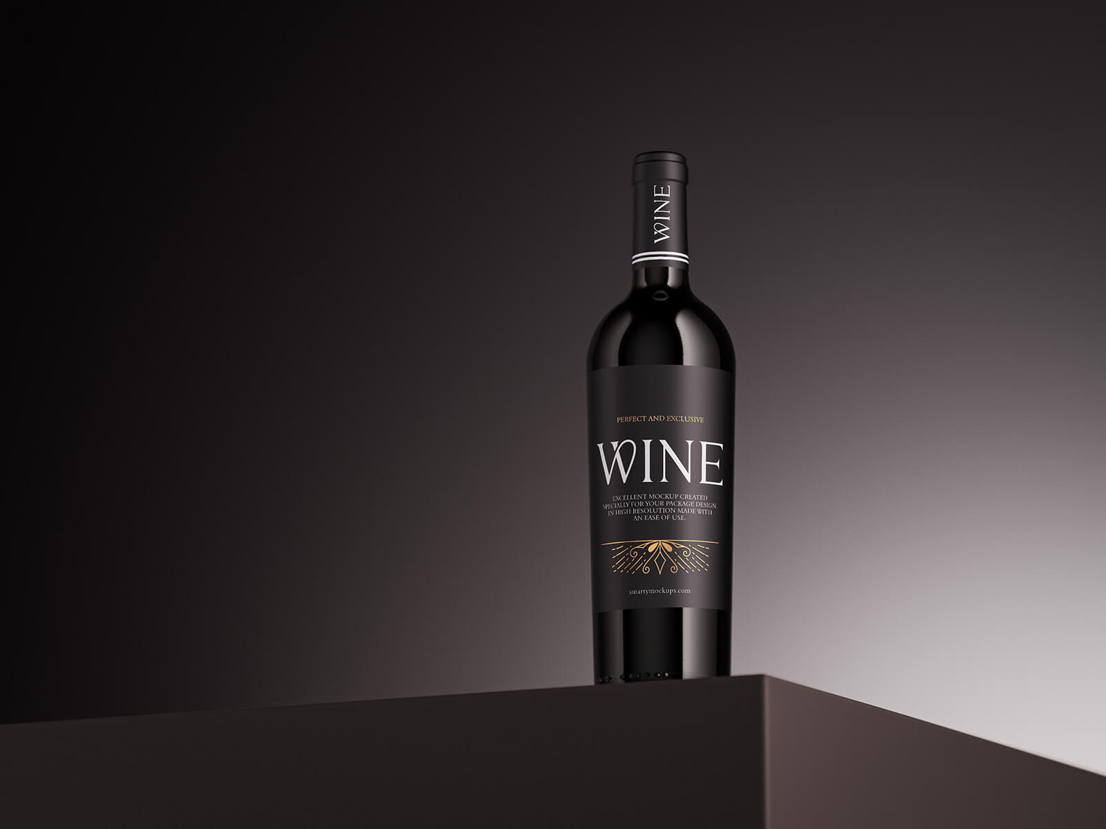 Wine Bottle Mockup 1