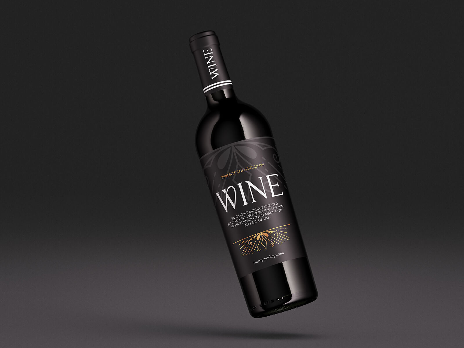 Wine Bottle Mockup 3