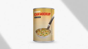 Protein Powder Container PSD Mockup, Floating – Original Mockups