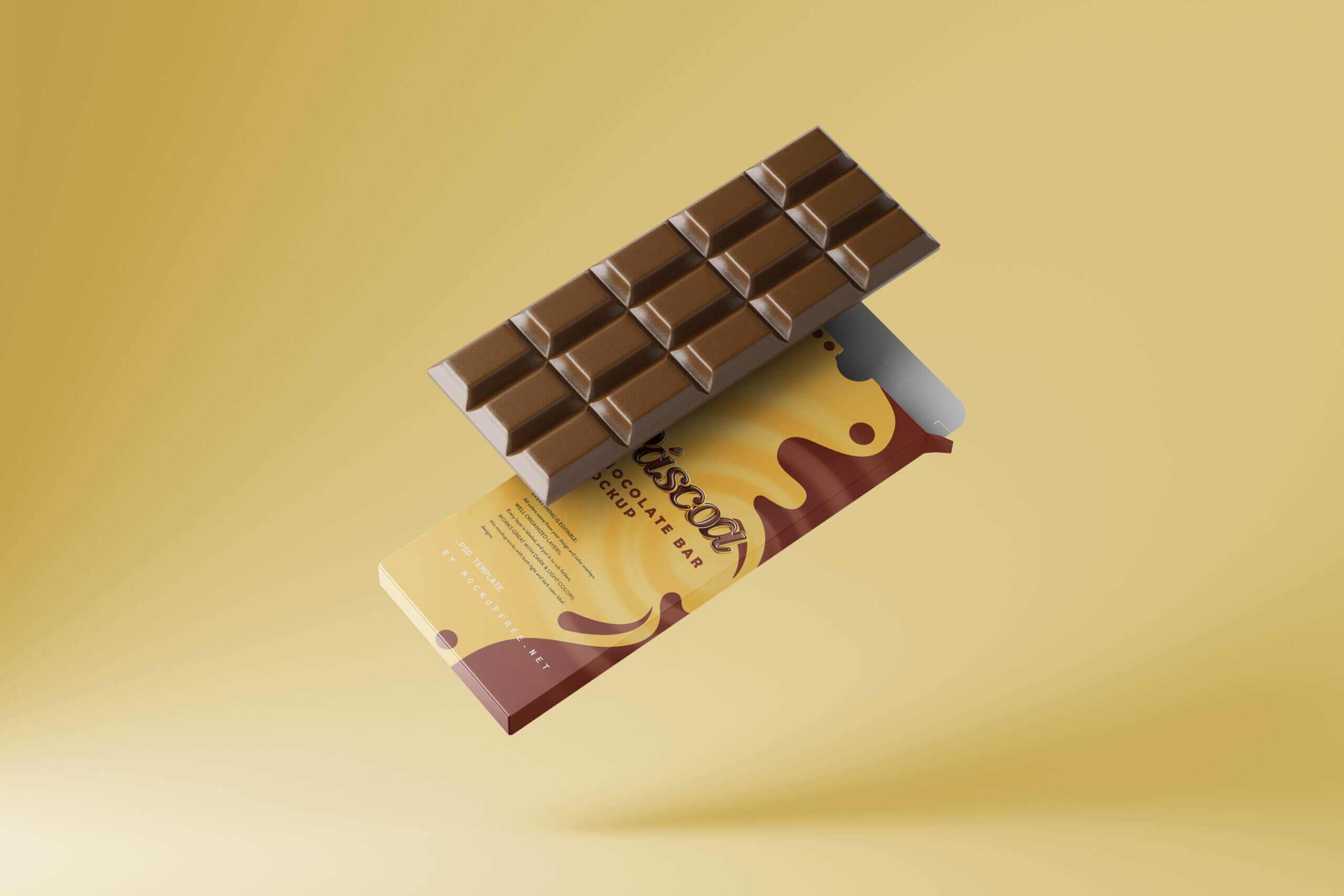 5 Free Chocolate Bar Packaging Mockup PSD Files