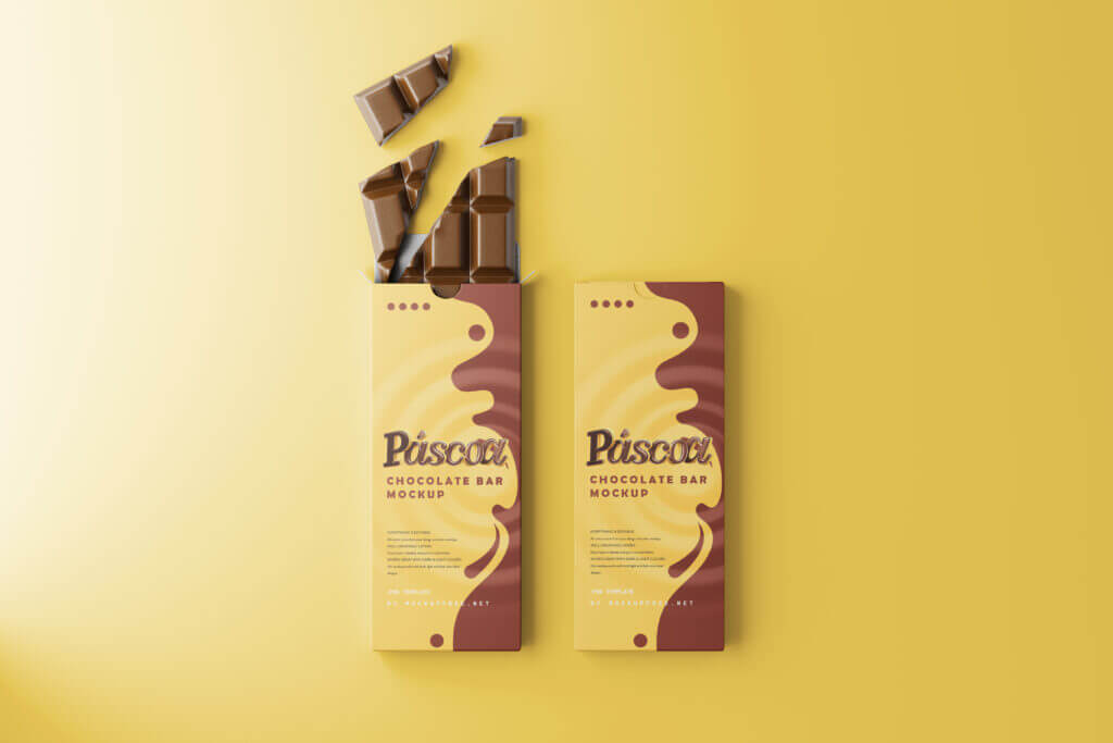 5 Free Chocolate Bar Packaging Mockup PSD Files2